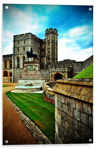 Windsor Castle Berkshire England UK Acrylic by Andy Evans Photos