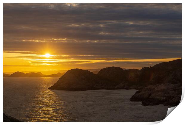 Evening at Lindesnes Lighthouse Print by Thomas Schaeffer