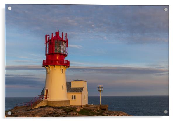 Lindesnes Lighthouse Acrylic by Thomas Schaeffer