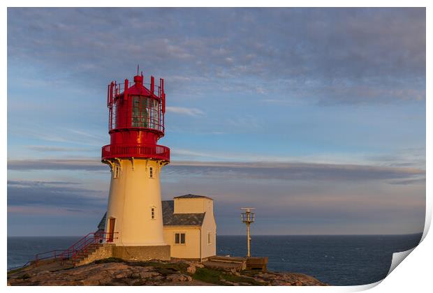 Lindesnes Lighthouse Print by Thomas Schaeffer