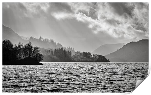 Ray of Light on Thirlmere Print by Dan Ward