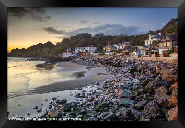 Steephill Cove, Isle Of Wight Framed Print by Jim Monk