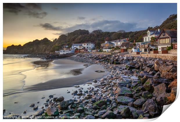 Steephill Cove, Isle Of Wight Print by Jim Monk