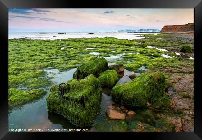 Compton Bay, Isle of Wight Framed Print by Jim Monk