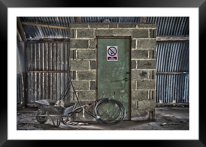 Interior of dissused Nissen Hut Framed Mounted Print by Scott Simpson