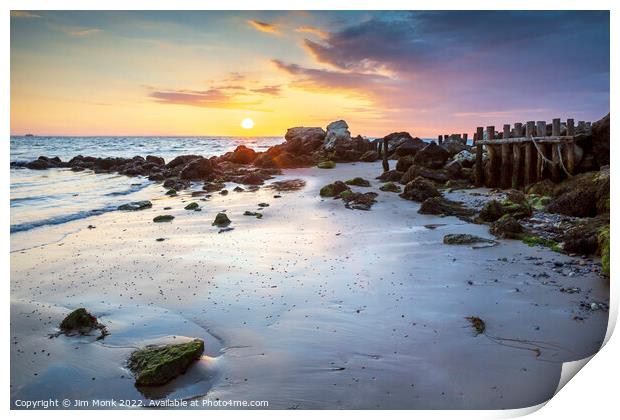 Sunrise at Seagrove Bay  Print by Jim Monk