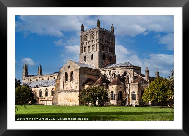 Gloucester Cathedral: A Gothic Testament Framed Mounted Print by Holly Burgess