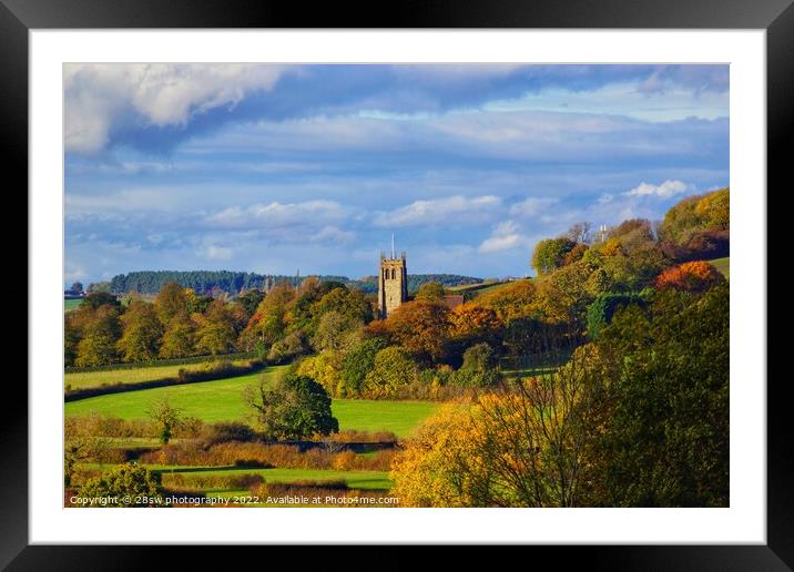Greasley surrounded by Autumn. Framed Mounted Print by 28sw photography