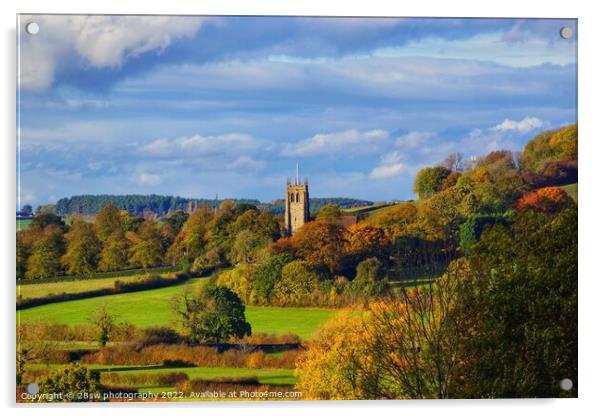 Greasley surrounded by Autumn. Acrylic by 28sw photography