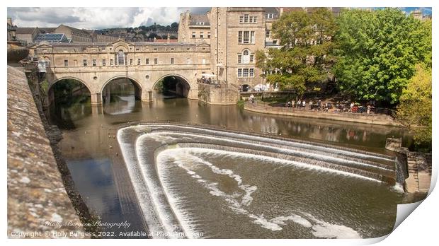 'Iconic Pulteney Bridge: Bath's Architectural Marv Print by Holly Burgess