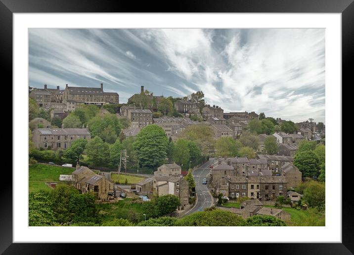 Golcar Huddersfield Framed Mounted Print by Apollo Aerial Photography
