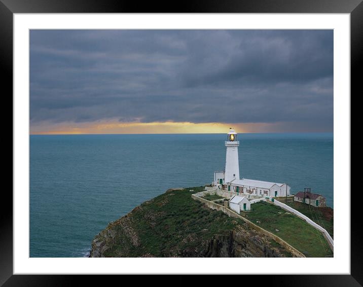  South Stack Lighthouse, Anglesey. Framed Mounted Print by Colin Allen