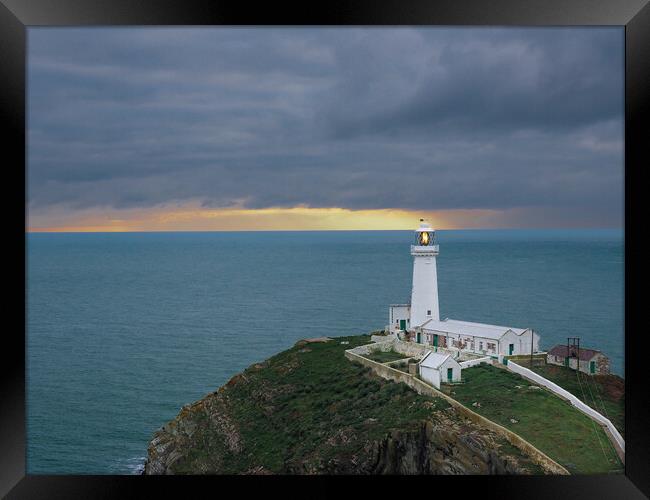  South Stack Lighthouse, Anglesey. Framed Print by Colin Allen
