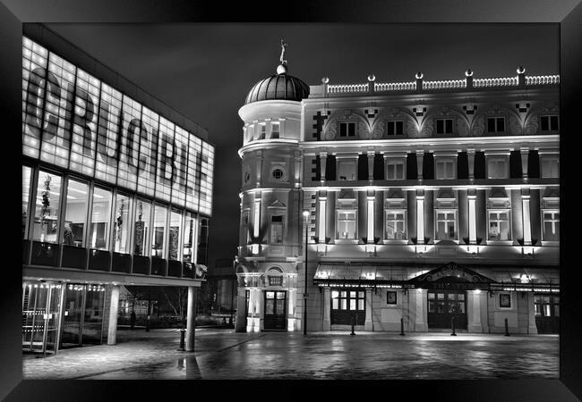 Crucible & Lyceum Theatres, Sheffield    Framed Print by Darren Galpin