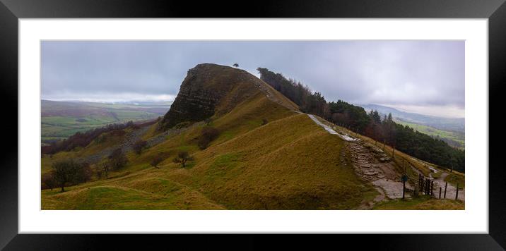 Lose Hill The Great Ridge Peak District Framed Mounted Print by Phil Durkin DPAGB BPE4