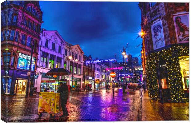 Leeds Briggate Canvas Print by Alison Chambers