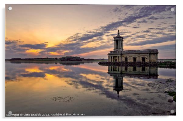Normanton Church at sunset Acrylic by Chris Drabble