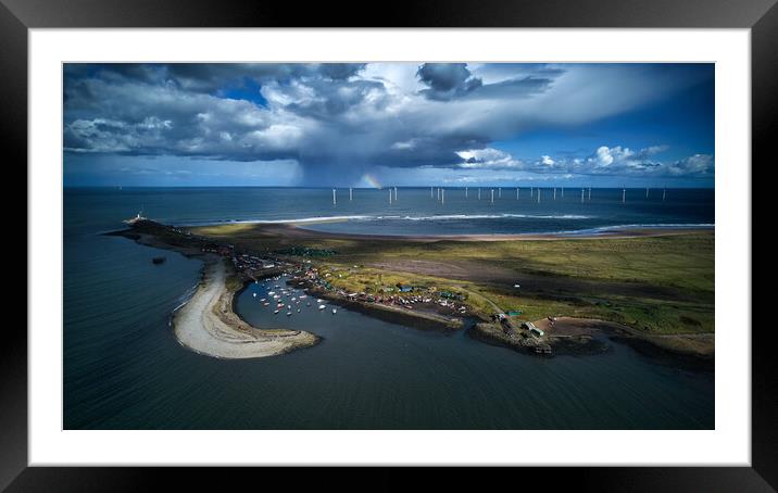 Storm over South Gare Framed Mounted Print by Dan Ward