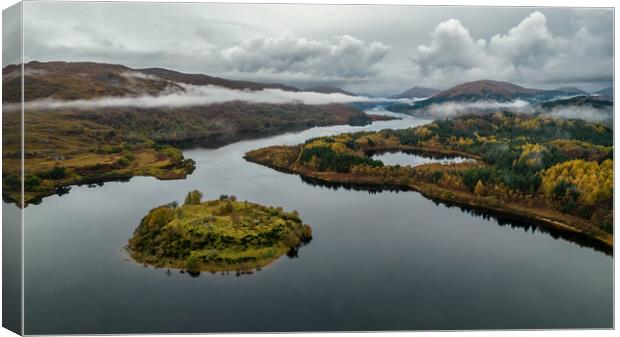 Autumn at Loch Shiel Canvas Print by Dan Ward