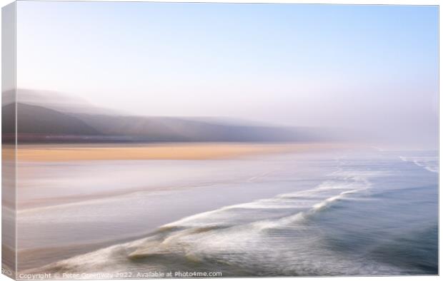 Saltburn-by-the-Sea On The North Yorkshire Coast O Canvas Print by Peter Greenway