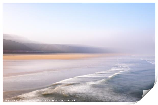 Saltburn-by-the-Sea On The North Yorkshire Coast O Print by Peter Greenway