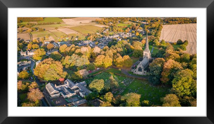Autumn Comes To Wentworth Framed Mounted Print by Apollo Aerial Photography