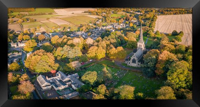 Autumn Comes To Wentworth Framed Print by Apollo Aerial Photography