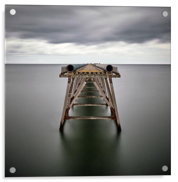 Steetley Pier, Hartlepool Acrylic by Dan Ward