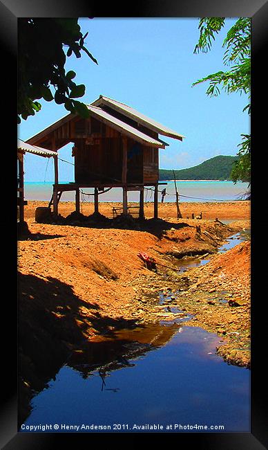 Thai Home Framed Print by Henry Anderson