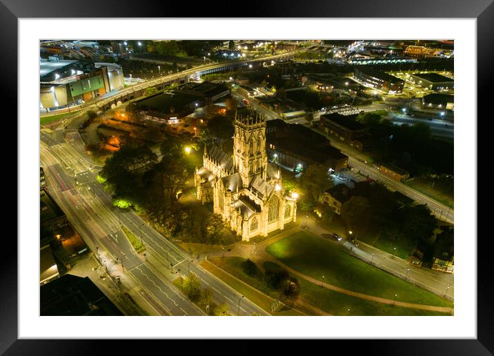 Minster Church Of St George Framed Mounted Print by Apollo Aerial Photography