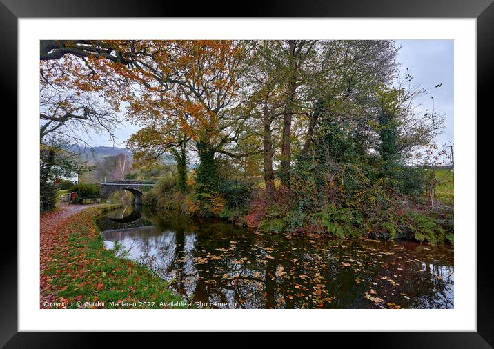 Bridge over the Brecon & Monmouthshire Canal Framed Mounted Print by Gordon Maclaren