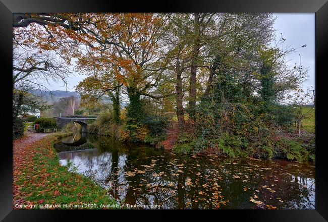 Bridge over the Brecon & Monmouthshire Canal Framed Print by Gordon Maclaren