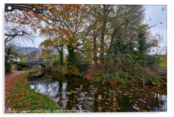 Bridge over the Brecon & Monmouthshire Canal Acrylic by Gordon Maclaren