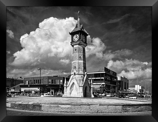 Skegness Clock Tower Framed Print by Darren Galpin