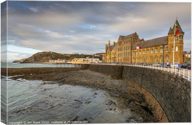 The Old College, Aberystwyth Canvas Print by Jim Monk