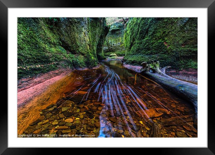 Finnich Glen and the Devil's Pulpit Framed Mounted Print by Jim Monk