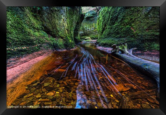 Finnich Glen and the Devil's Pulpit Framed Print by Jim Monk