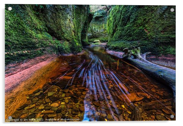 Finnich Glen and the Devil's Pulpit Acrylic by Jim Monk