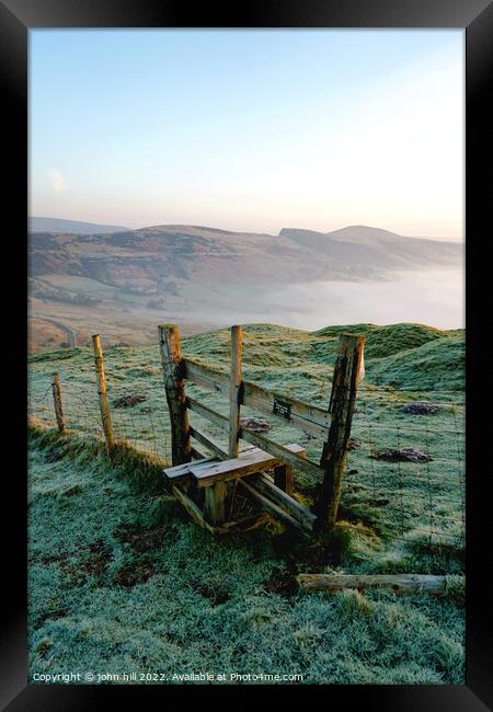 Morning glory in Derbyshire Framed Print by john hill