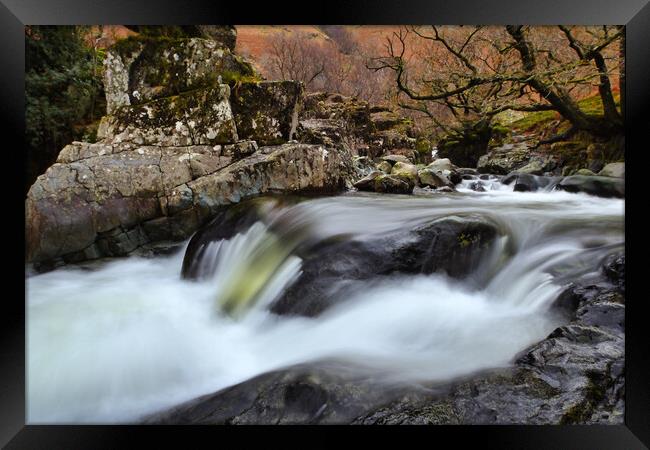 Galleny Force Waterfalls Framed Print by EMMA DANCE PHOTOGRAPHY