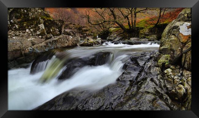 Galleny Force Waterfalls Framed Print by EMMA DANCE PHOTOGRAPHY