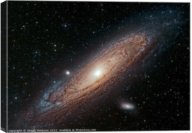 The Andromeda Galaxy Canvas Print by Gregg Simpson