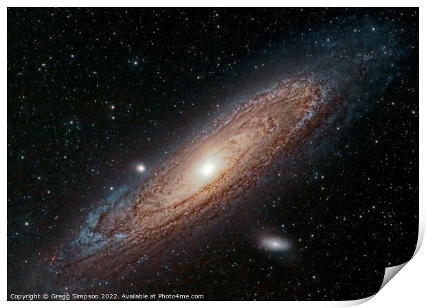 The Andromeda Galaxy Print by Gregg Simpson