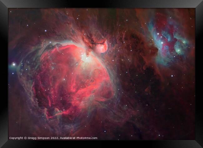 Orion Nebulae Framed Print by Gregg Simpson