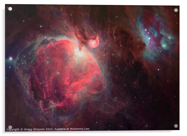 Orion Nebulae Acrylic by Gregg Simpson