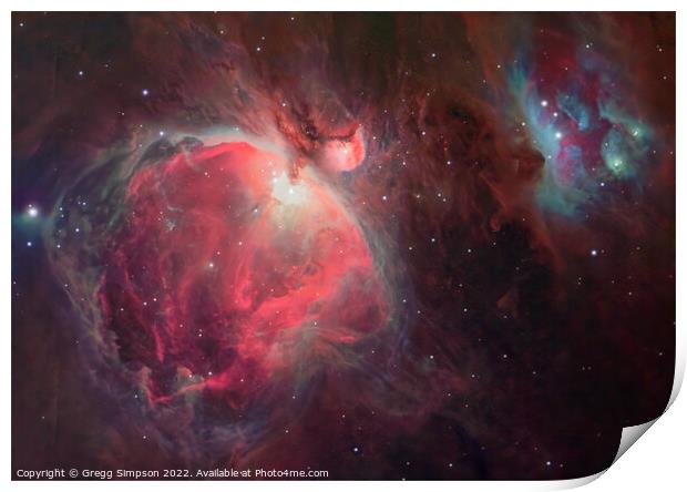 Orion Nebulae Print by Gregg Simpson