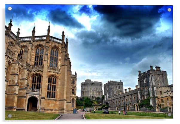 Windsor Castle Berkshire England UK Acrylic by Andy Evans Photos