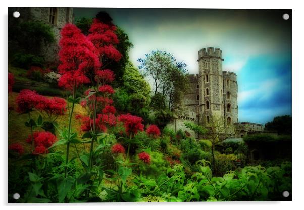 Windsor Castle Berkshire England UK Acrylic by Andy Evans Photos