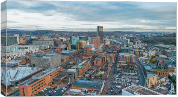 Sheffield City Canvas Print by Apollo Aerial Photography