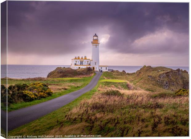 Majestic Beacon of the Scottish West Coast Canvas Print by Rodney Hutchinson
